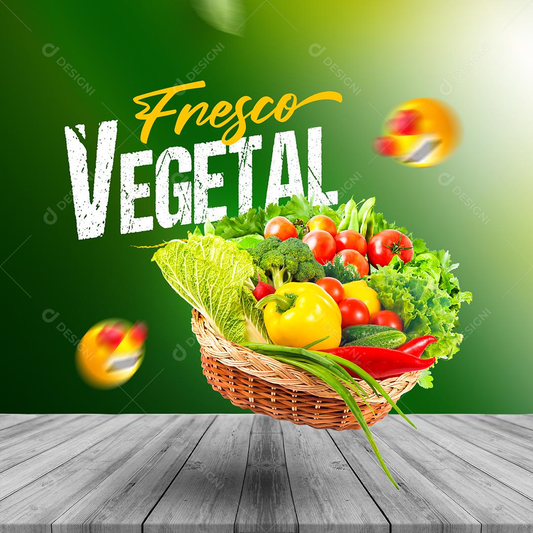 Social Media Fresco Vegetal Hortifruti PSD Editável