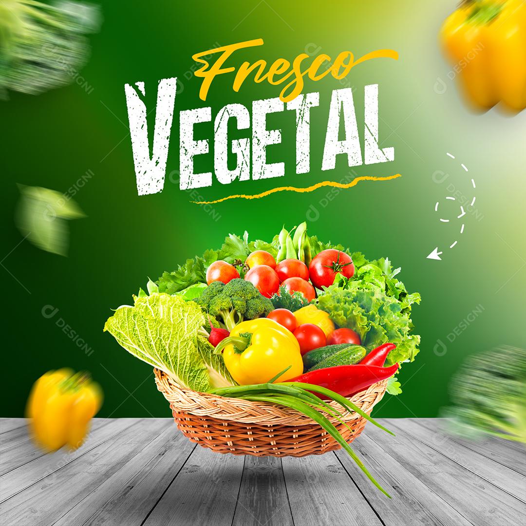 Social Media Fresco Vegetal Hortifruti PSD Editável