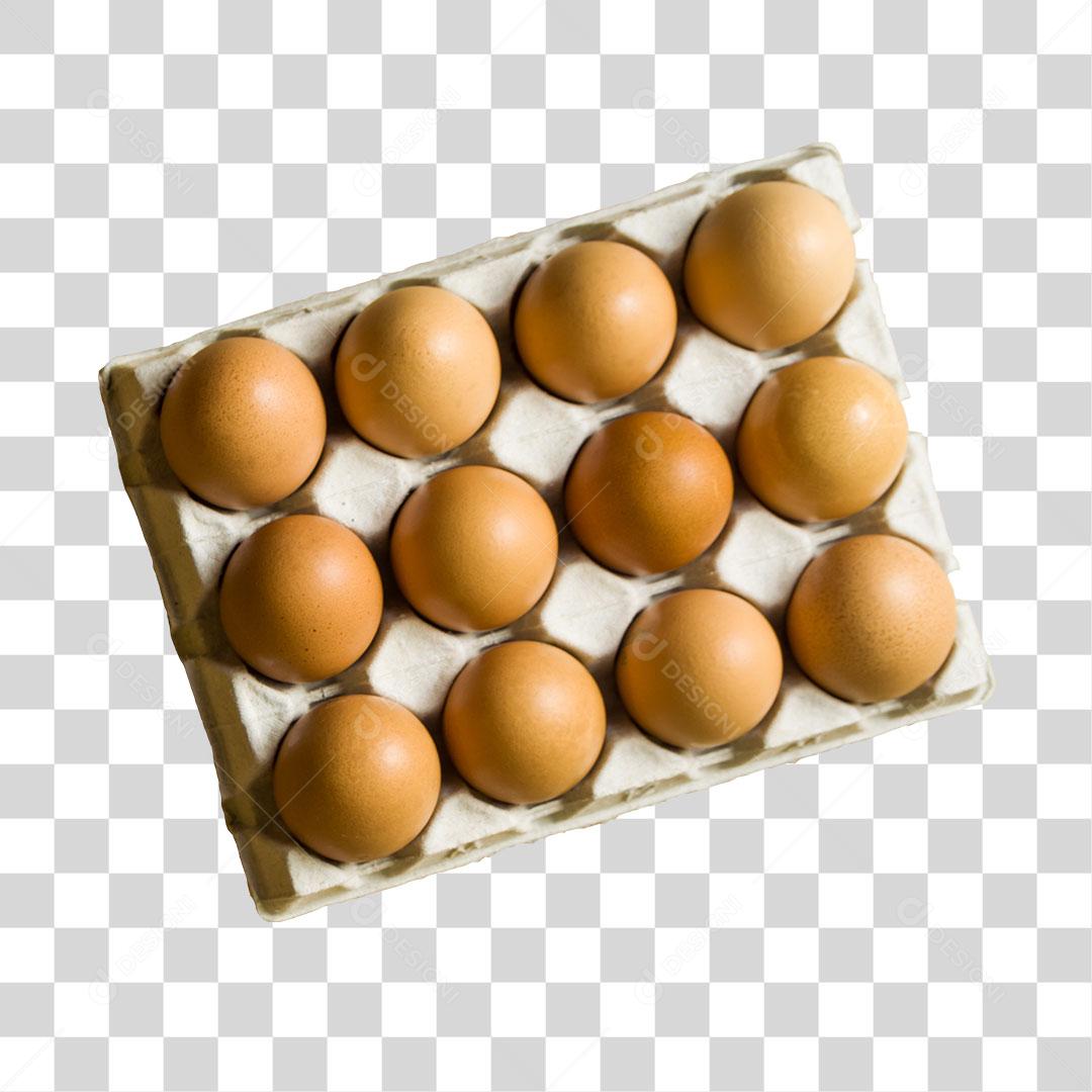 ovos de galinha em cartela