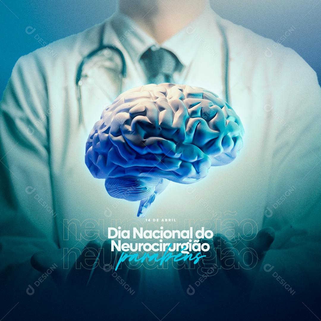 Social Media Dia Nacional do Neurocirurgião PSD Editável