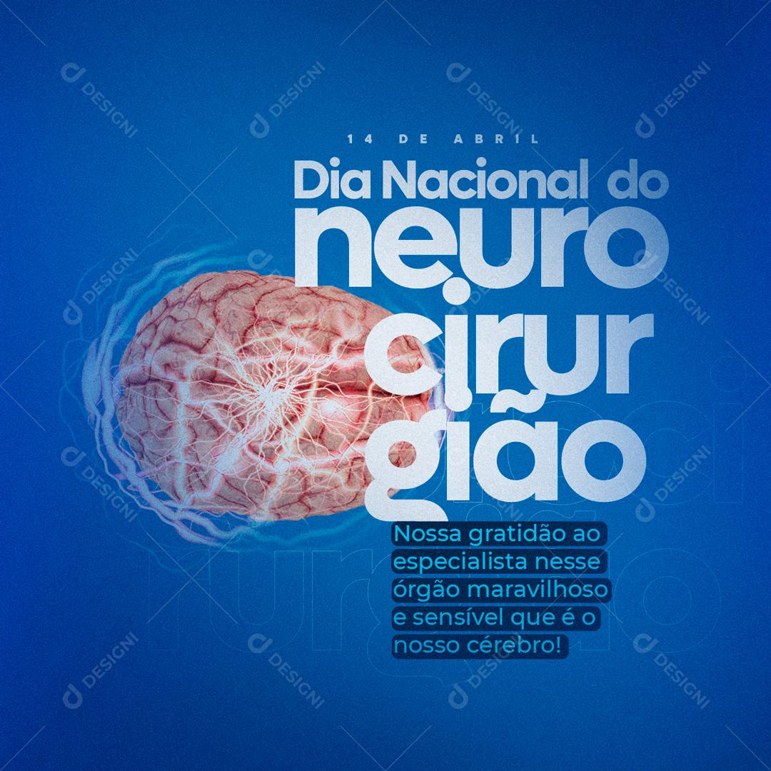 Social Media Nossa Gratidão Dia Nacional do Neurocirurgião PSD Editável