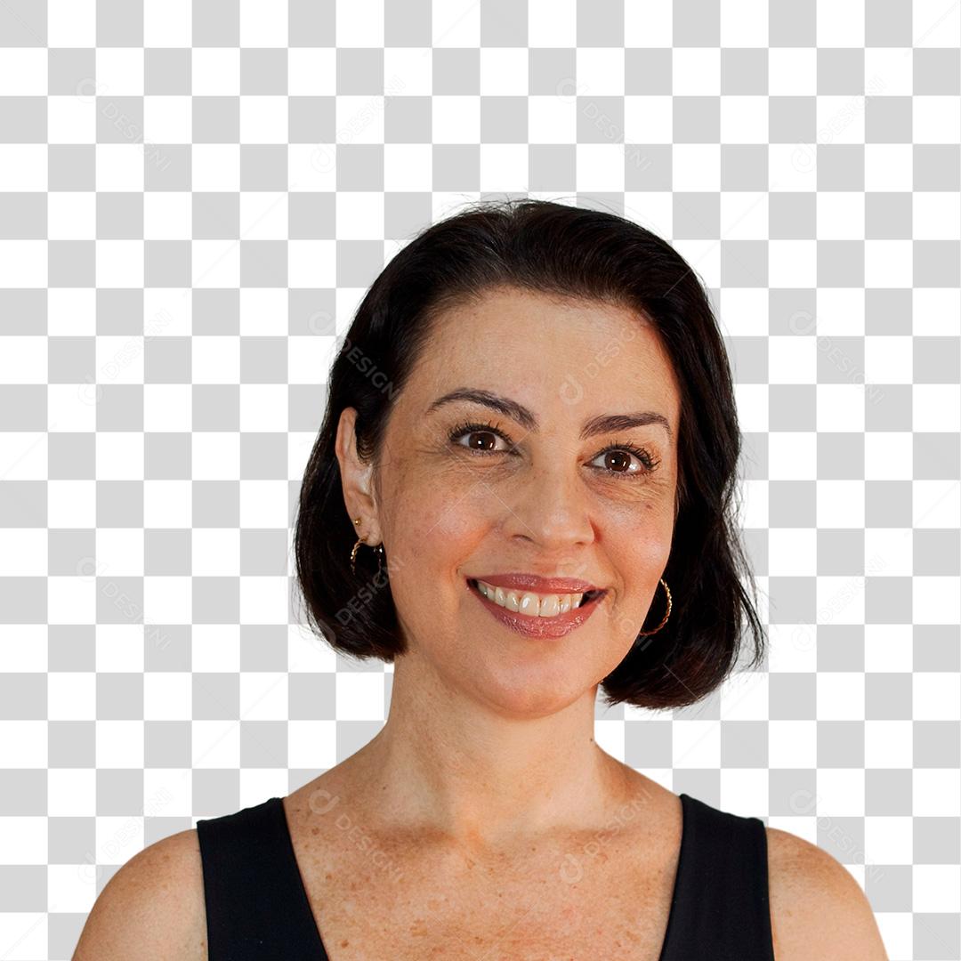 Mulher atraente de meia-idade com belo sorriso