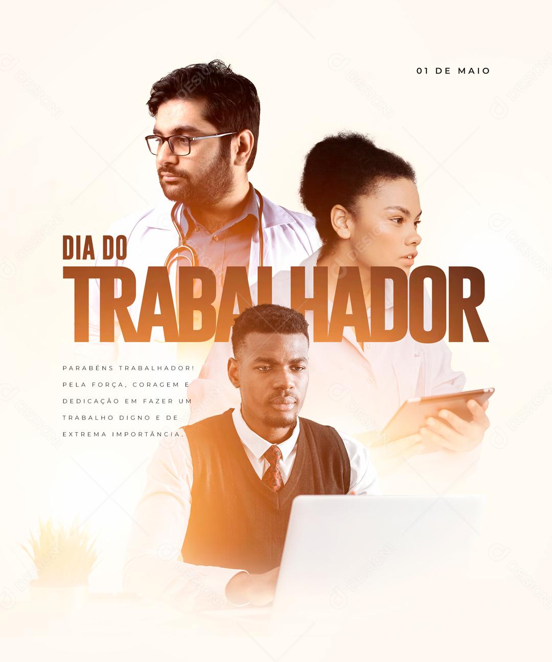 Dia Do Trabalhador 1 De Maio Data Comemorativa Social Media PSD Editável