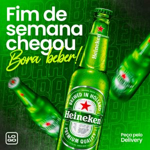 Fim De Semana Chegou Cora Beber Social Media PSD Editável