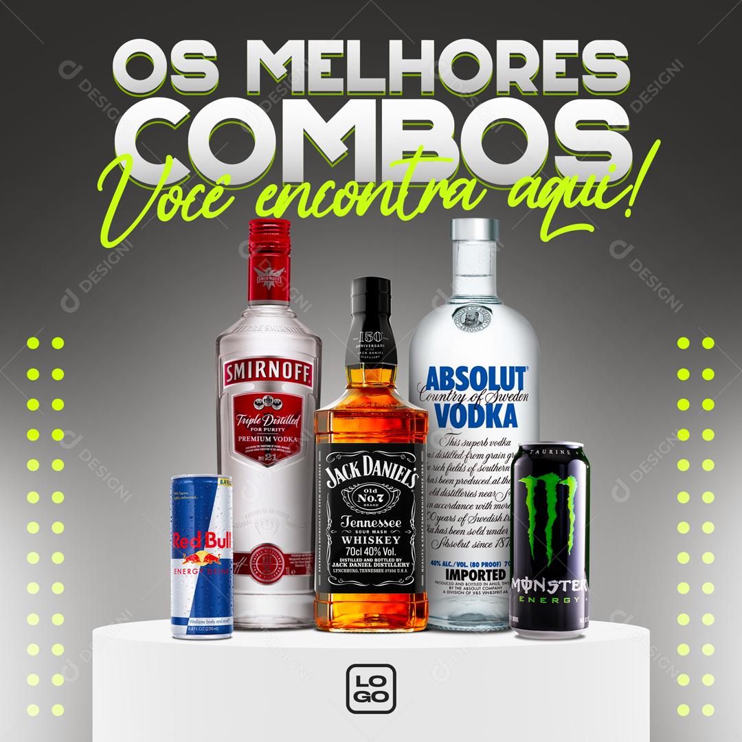 Os Melhores Combos Você Encontra Aqui Social Media PSD Editável