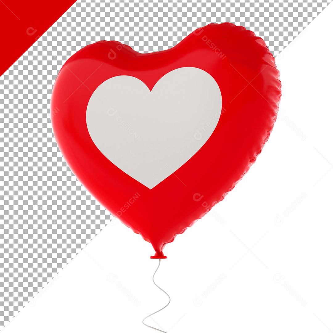 Like De Coração de Balão em Forma de Coração Elemento Para Composição PSD