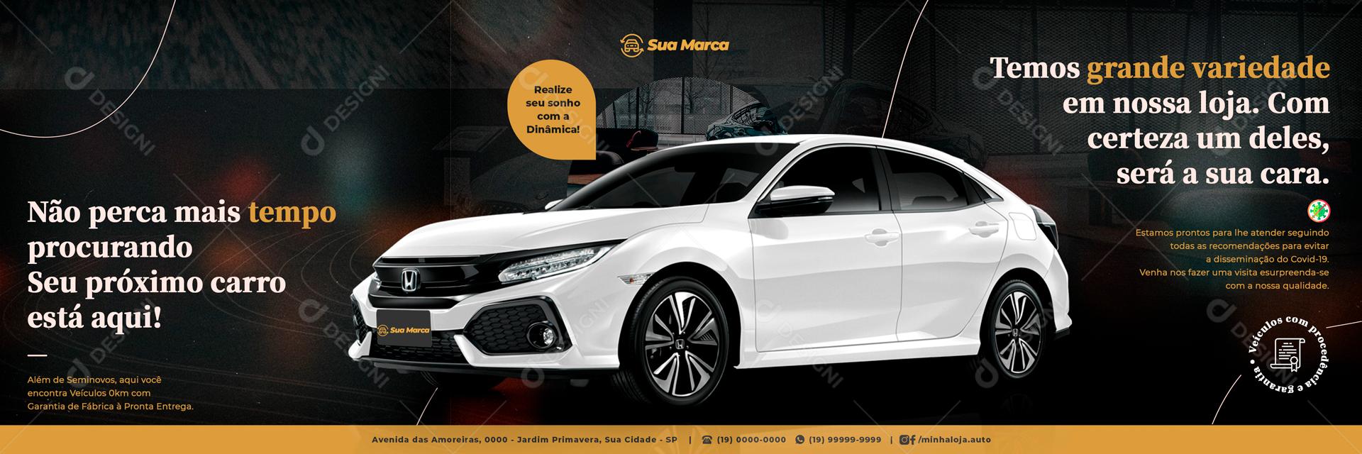 Carrossel Não Perca Tempo Procurando Seu Carro Ele Está Aqui Social Media PSD Editável