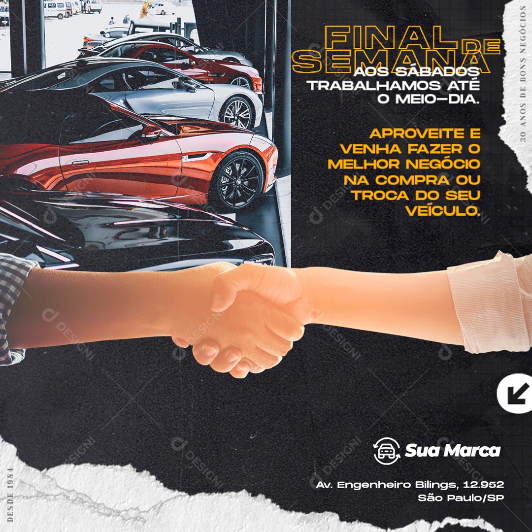 Promoção Final De Semana Compre Com A Gente Social Media PSD Editável