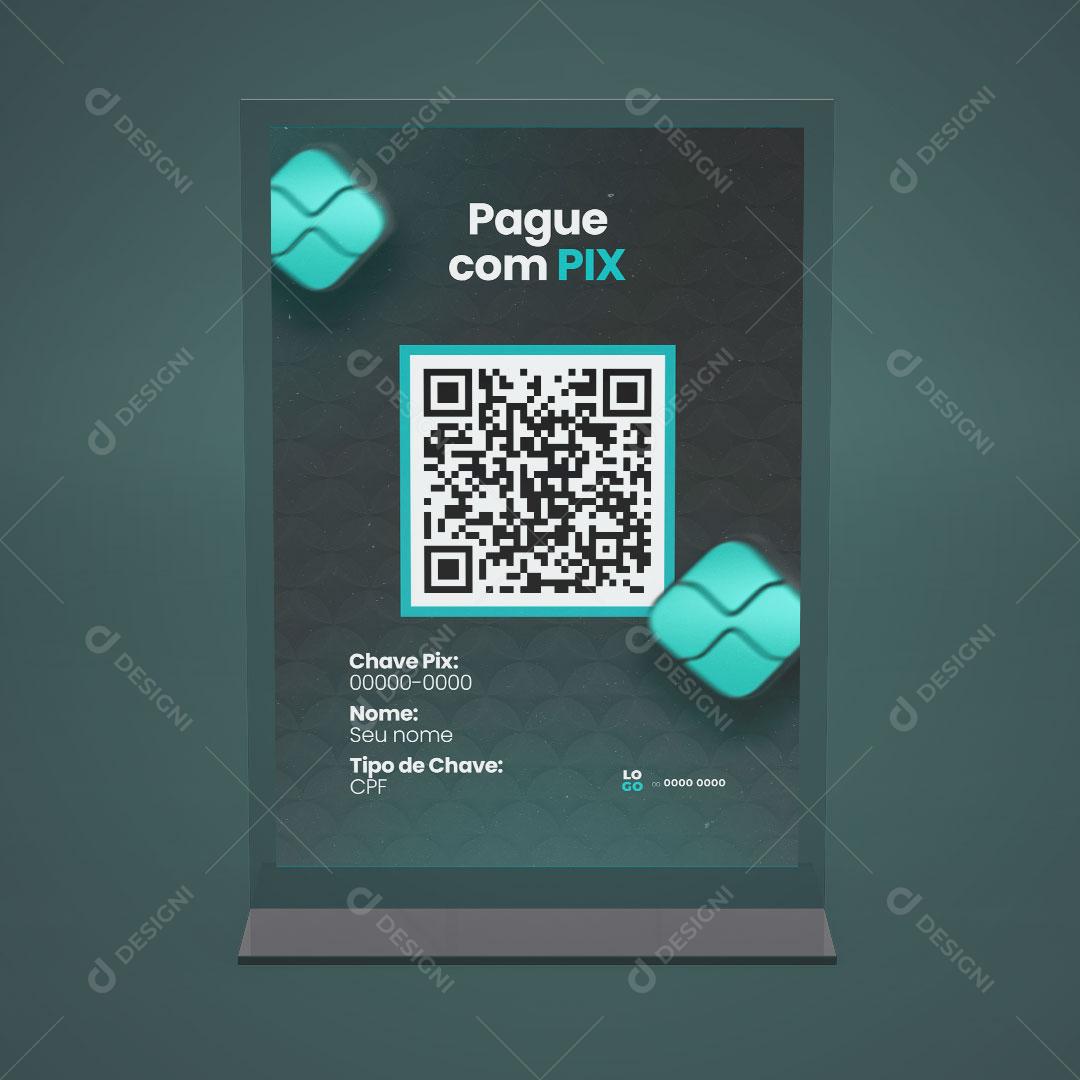 Folheto Pix A4 PSD Editável