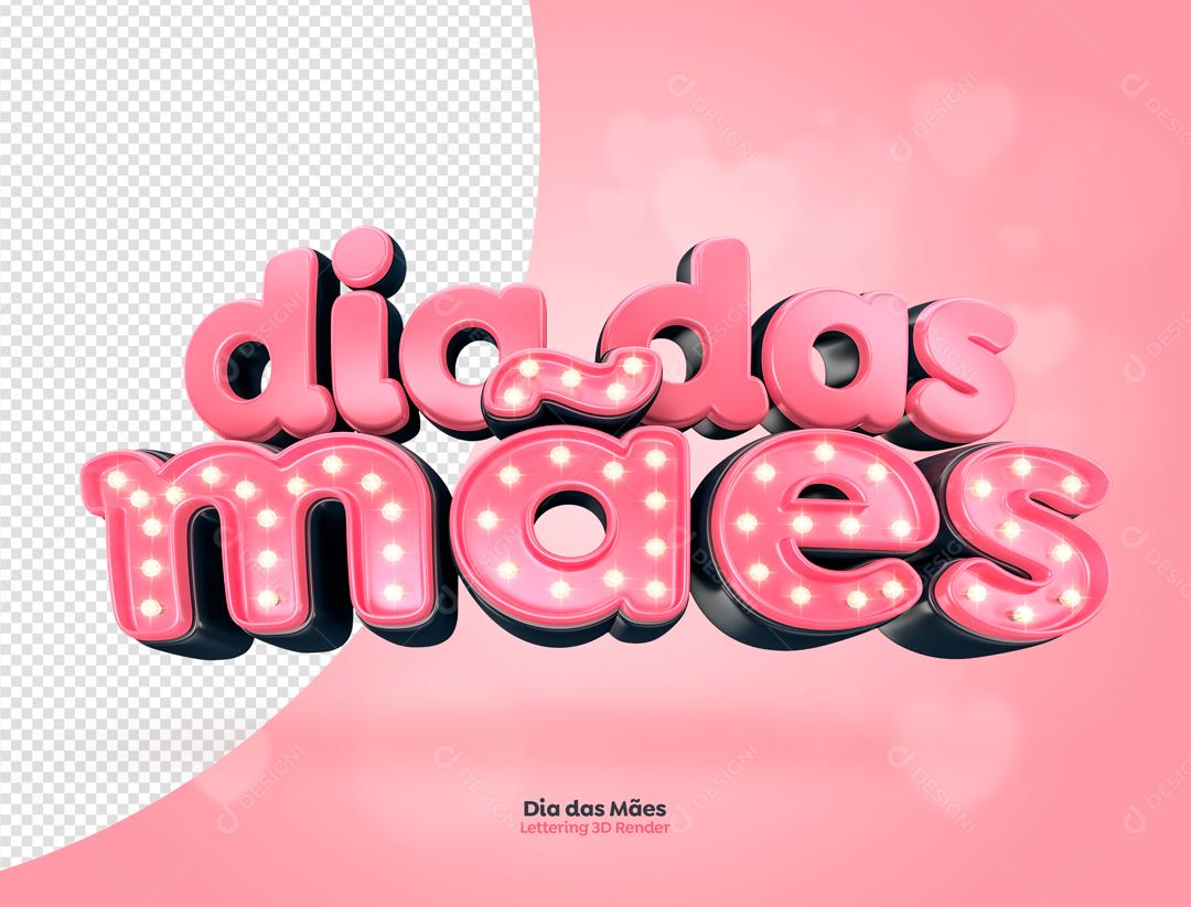 Selo 3D Para Composição Dia Das Mães PSD Editável
