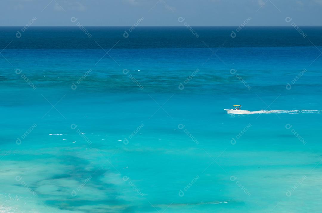 Vista da praia de Cancún