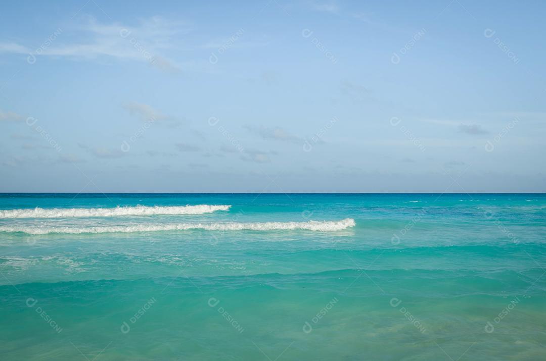 Vista da praia de Cancún