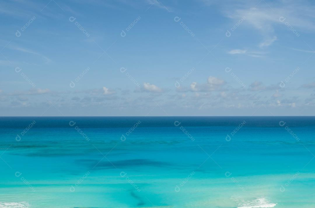 Vista da praia de Cancún