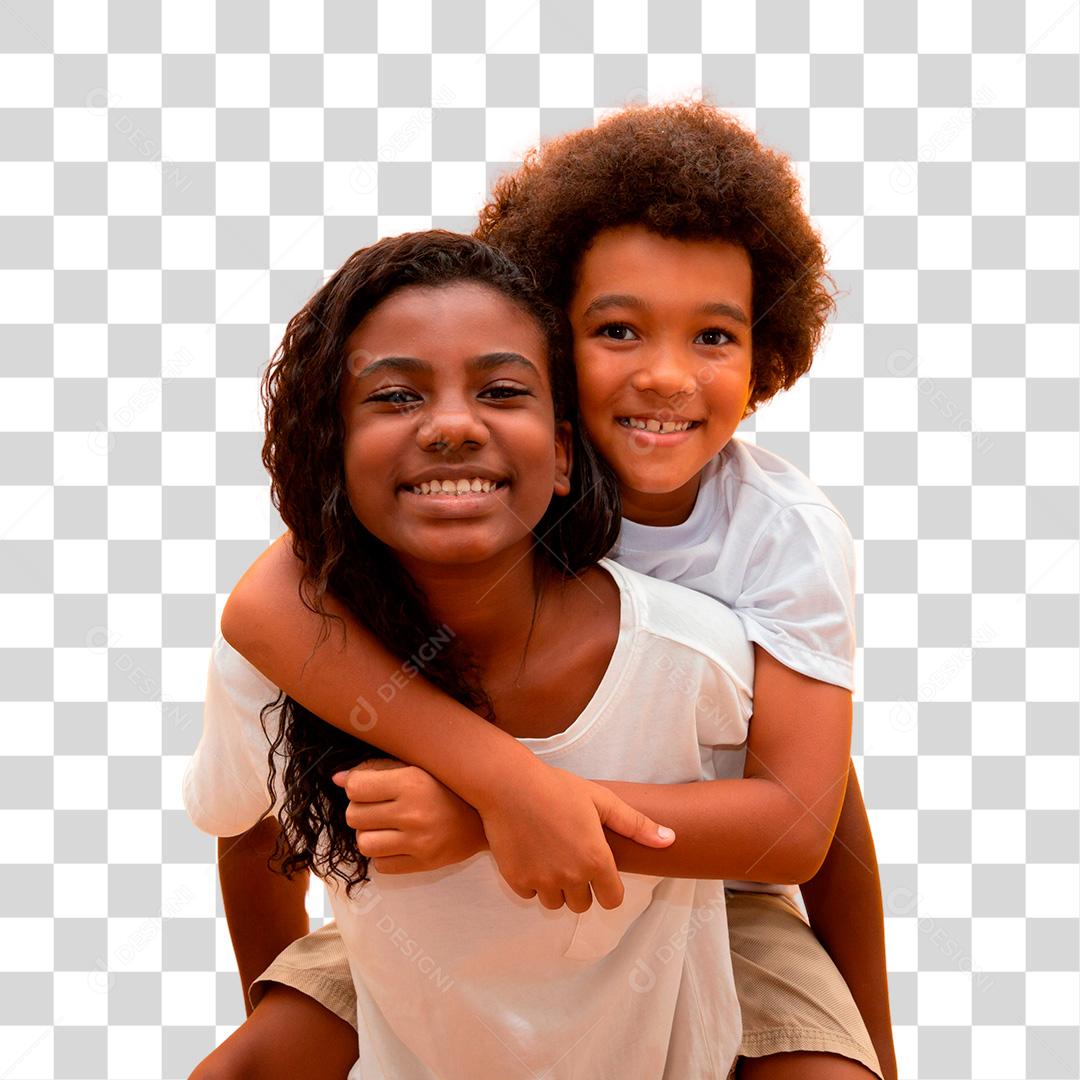 Irmão e irmã africanos. União de irmãos. Sorrindo PNG Transparente