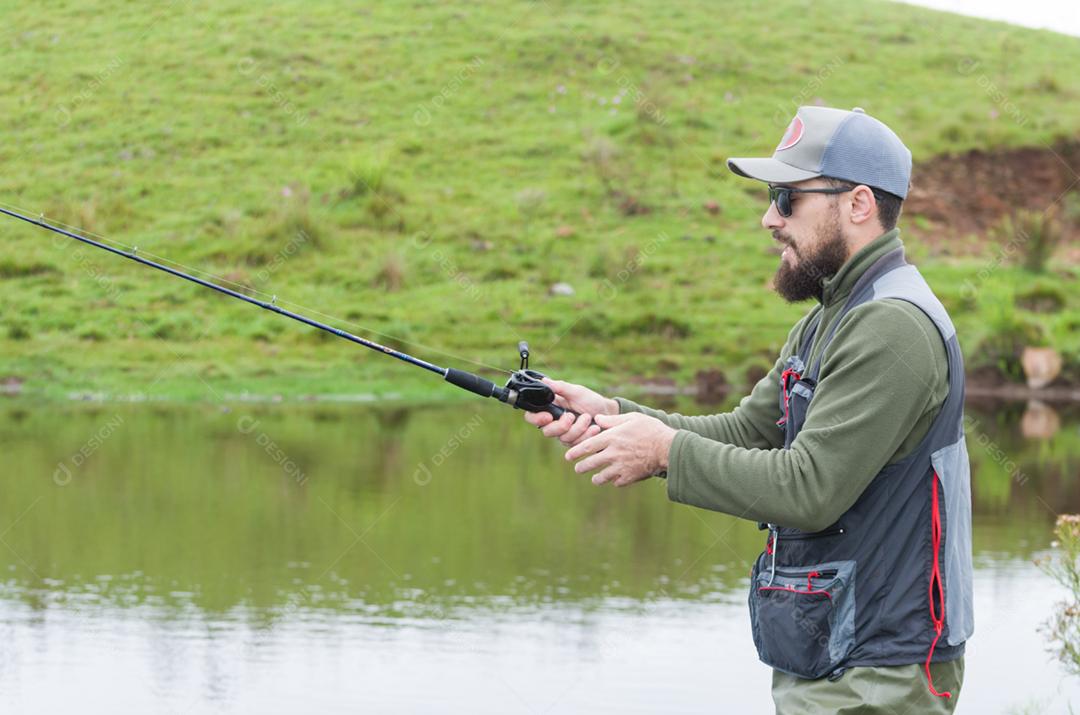 Pesca de pescador de black bass