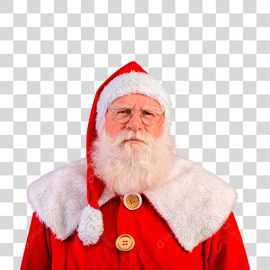 Papai Noel usando óculos  PNG Transparente