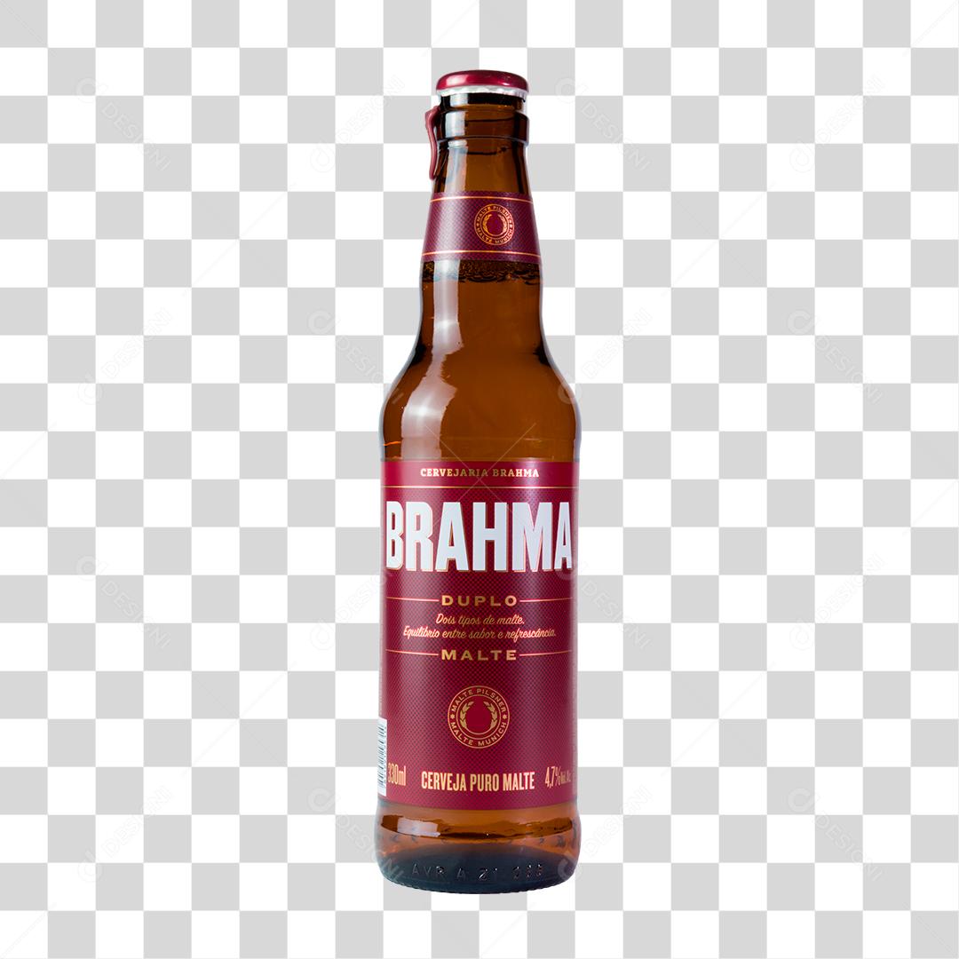 Long Neck Brahma Duplo Malte Fundo Transparente