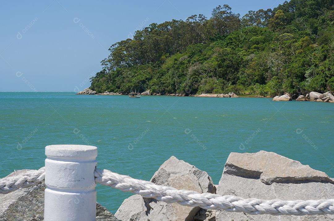 Foto da praia de Camboriú, Santa Catarina, Brasil.