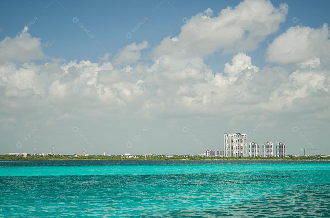 Praia de Cancun, México, Caribe.
