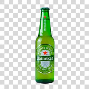 Long Neck Heineken 330ml  Fundo Transparente