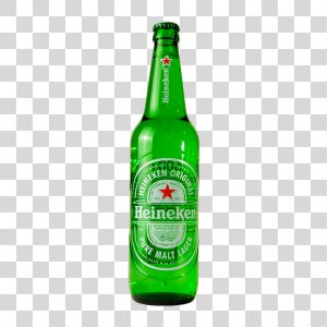 Garrafa Heineken 600ml  fundo transparente