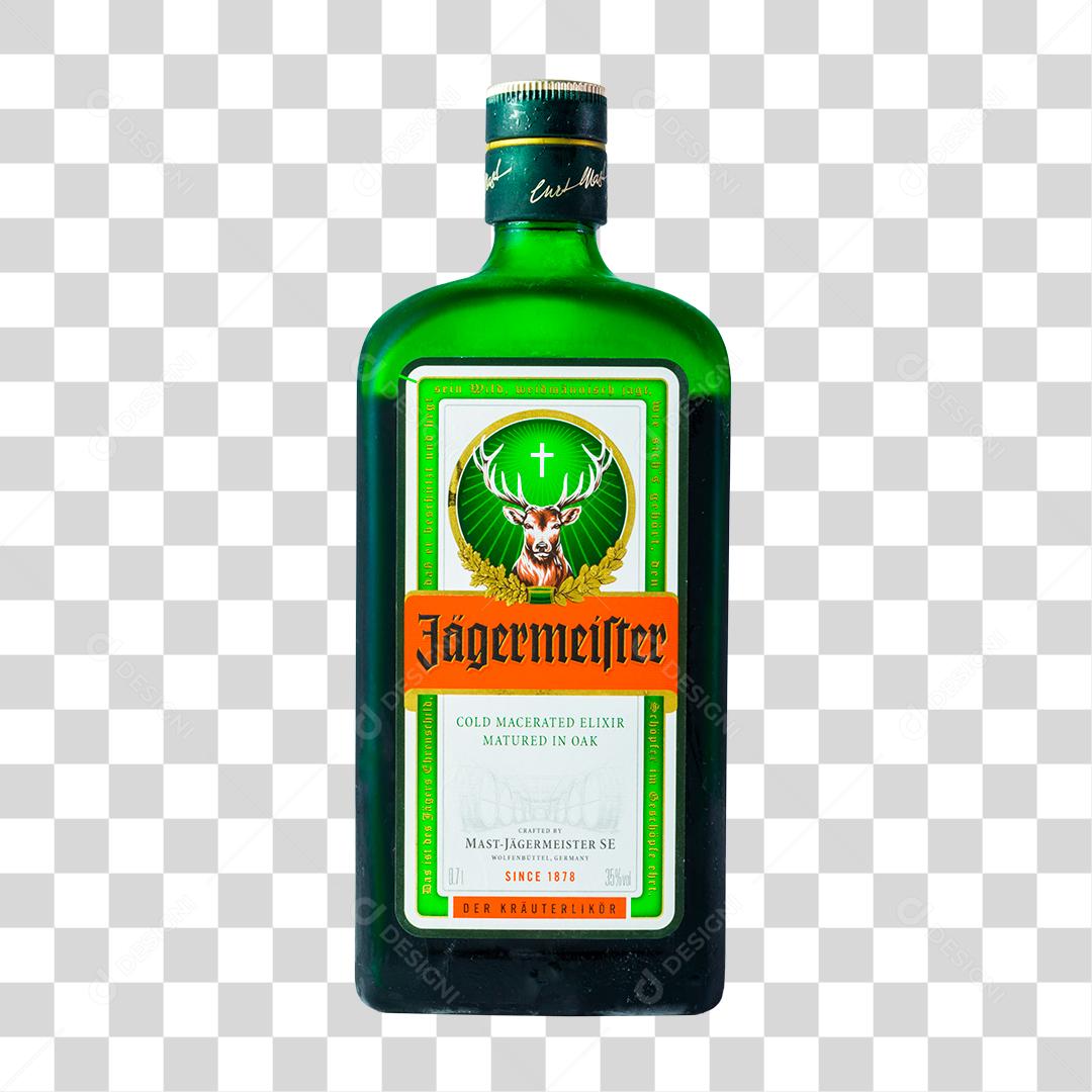 Garrafa Jagermeister  Fundo Transparente