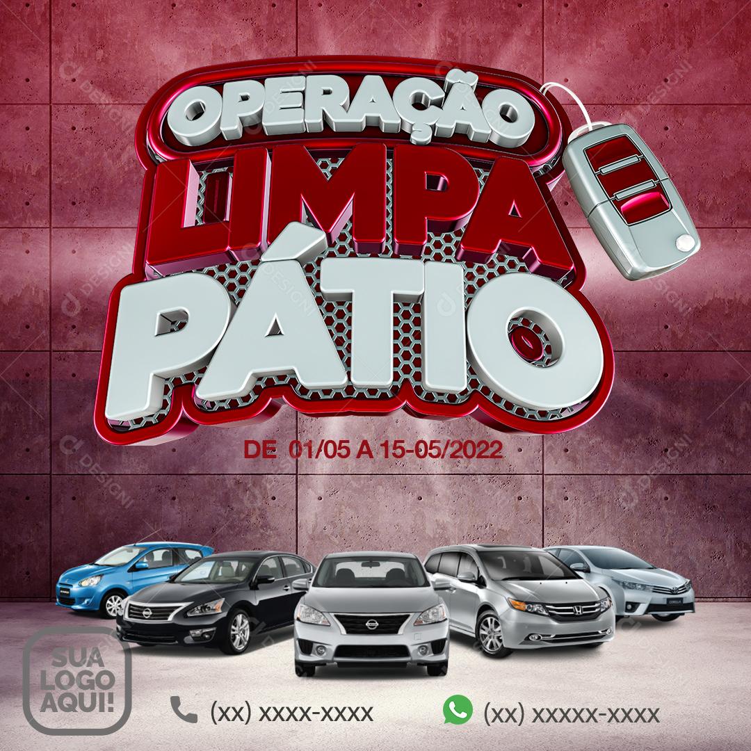 Operação Limpa Pátio Social Media PSD Editável