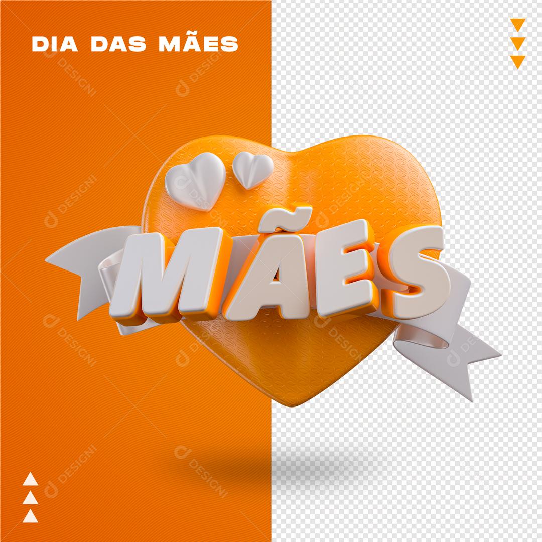 Selo 3D Para Composição Mães Data Comemorativa Social Media PSD Editável