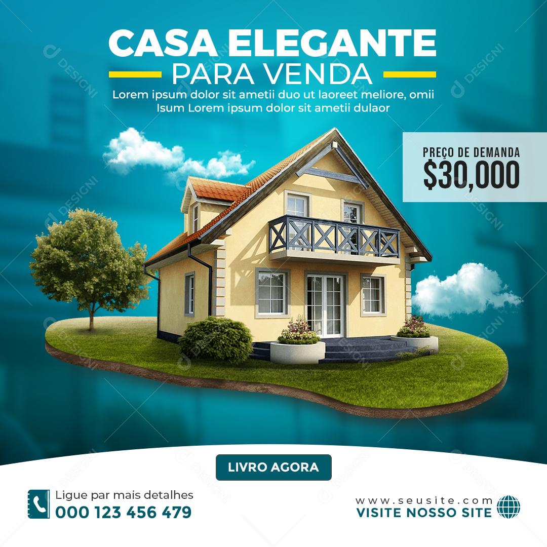Encontre Sua Casa Dos Sonhos Com A gente Social Media PSD Editável