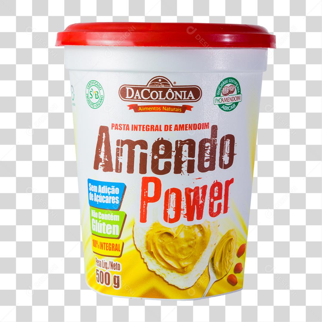 Pasta de Amendoin da Colônia 500g Fundo Transparente