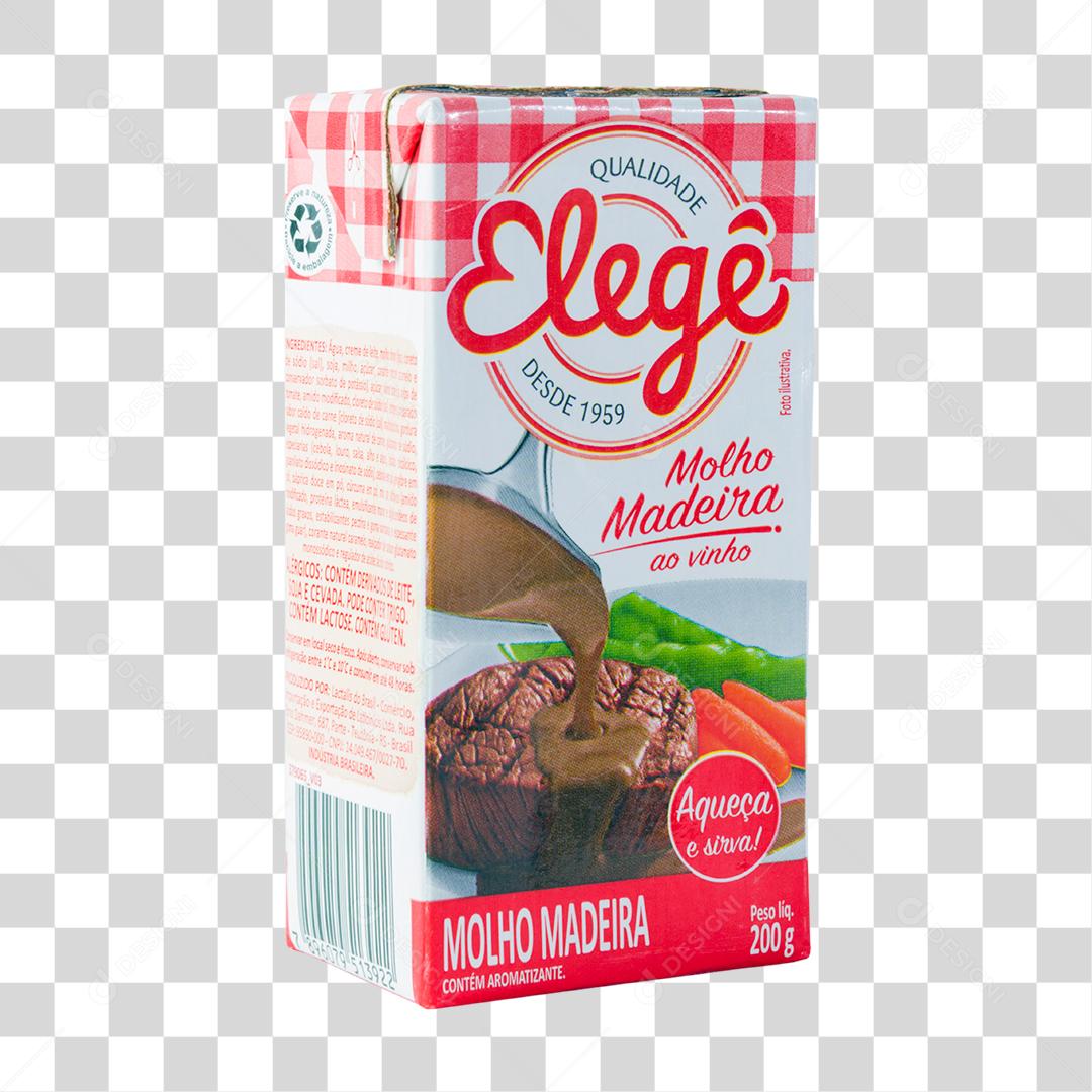 Molho Madeira Elegê 2 Fundo Transparente