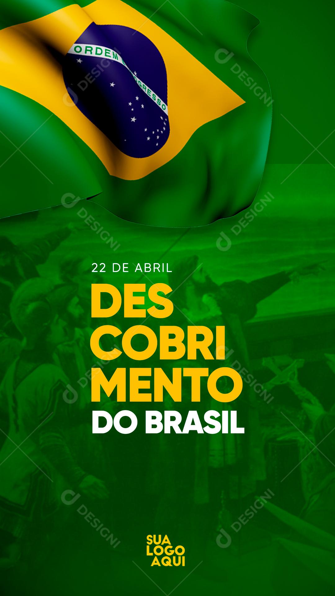 Social Media Dia Do Descobrimento Do Brasil 22 de Abril PSD Editável