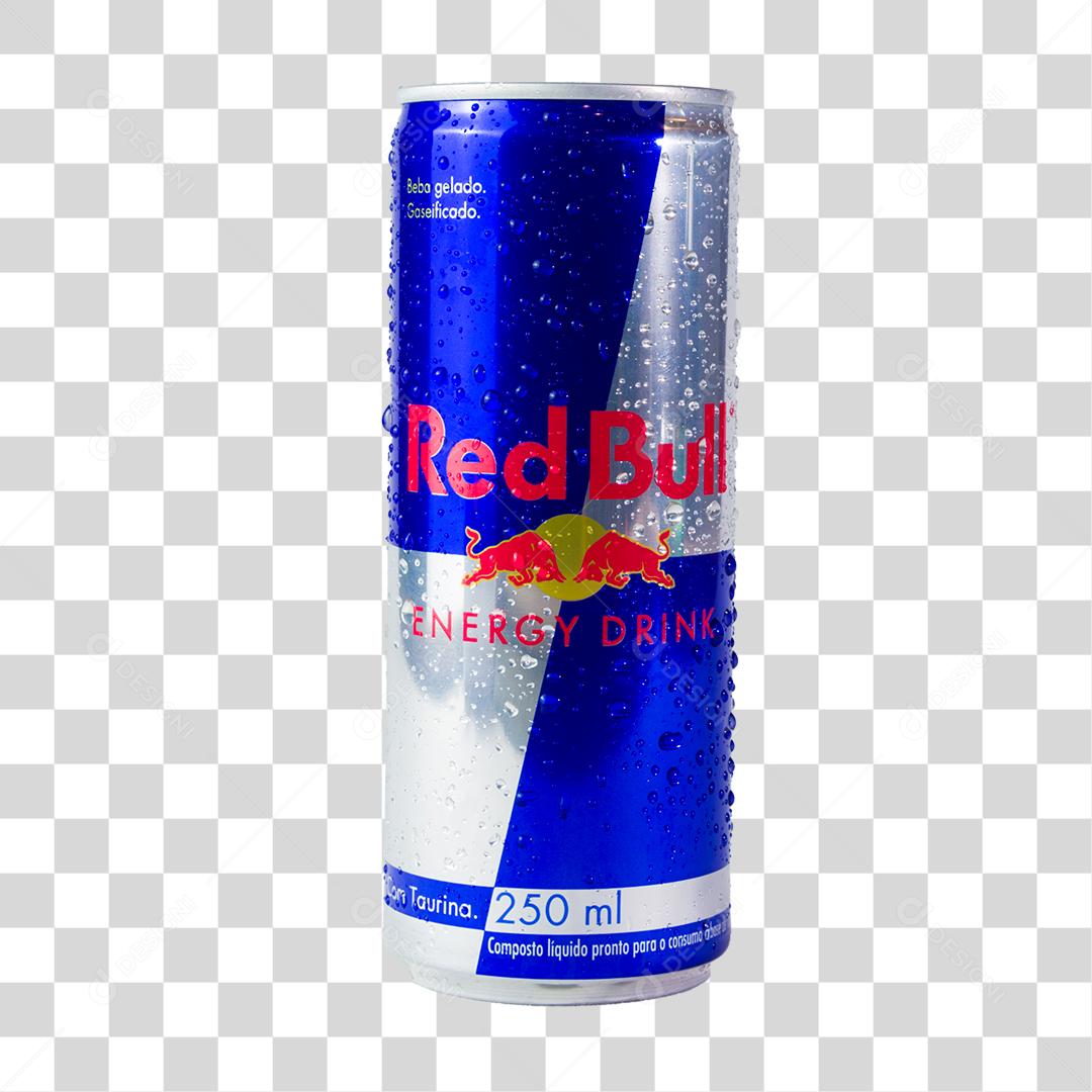 Lata Red Bull 250ml Gelado Fundo Transparente
