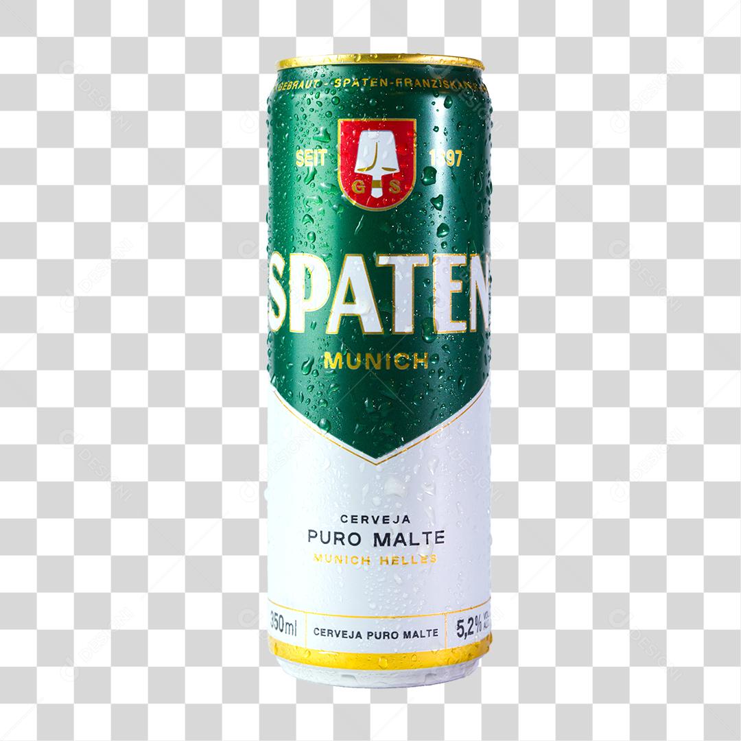 Spaten 350ml Gelada Fundo Transparente