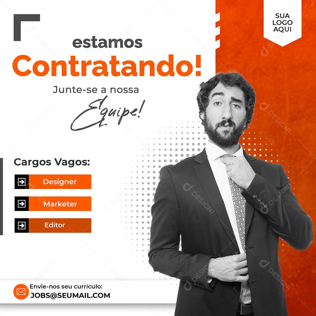 Estamos Contratando Agências Social Media PSD Editável