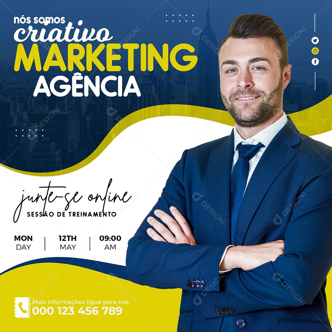 Social Media Nós Somos Criativos Agência Marketing Digital PSD Editável