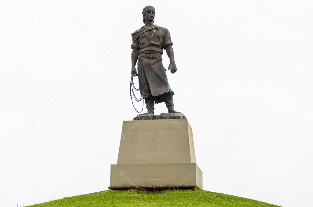 Escultura do típico gaúcho brasileiro, chamado trabalho (Monumento ao Laçador ou popularmente