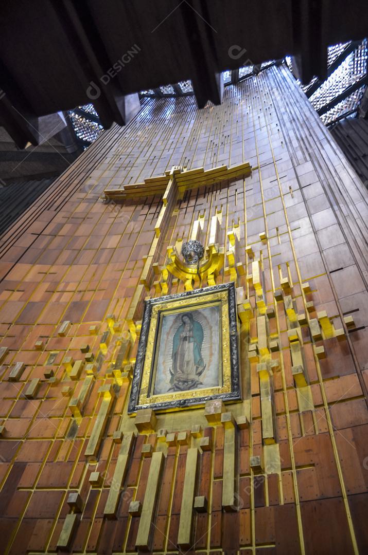Imagem misteriosa e milagrosa de nossa senhora de Guadalupe, impressa em Tilma, no manto de Juan Diego