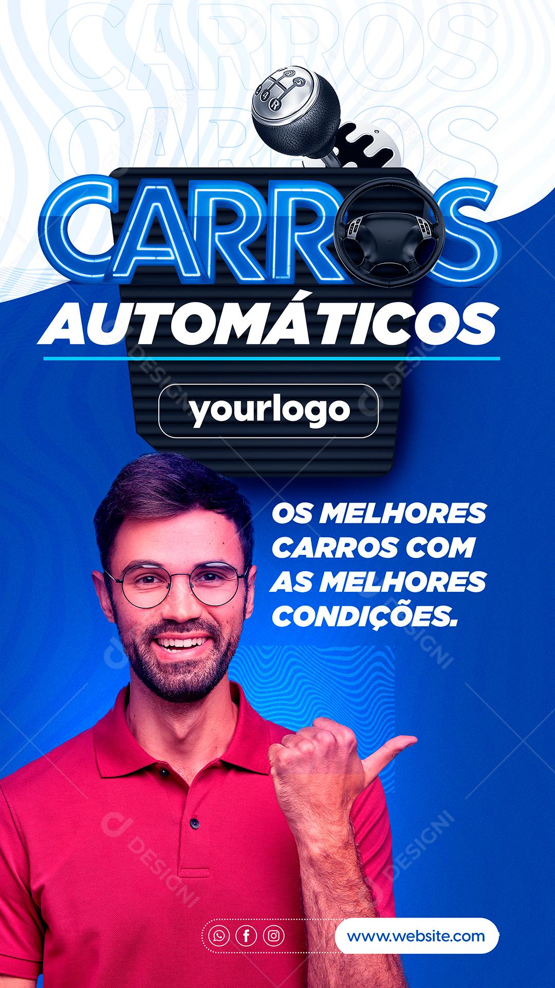 Story Carros Automáticos Concessionária Social Media PSD Editável