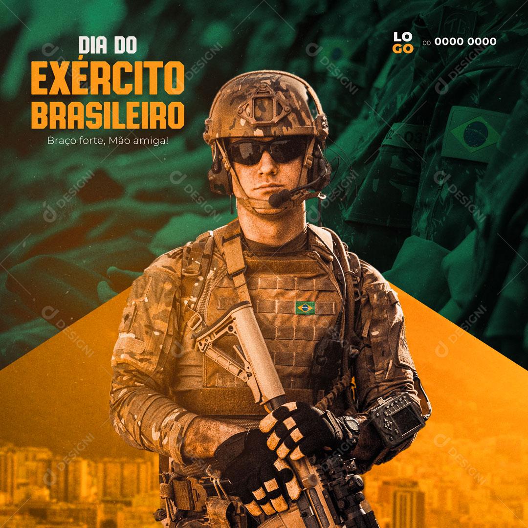 Social Media Dia do Exército Brasileiro 19 de Abril PSD Editável