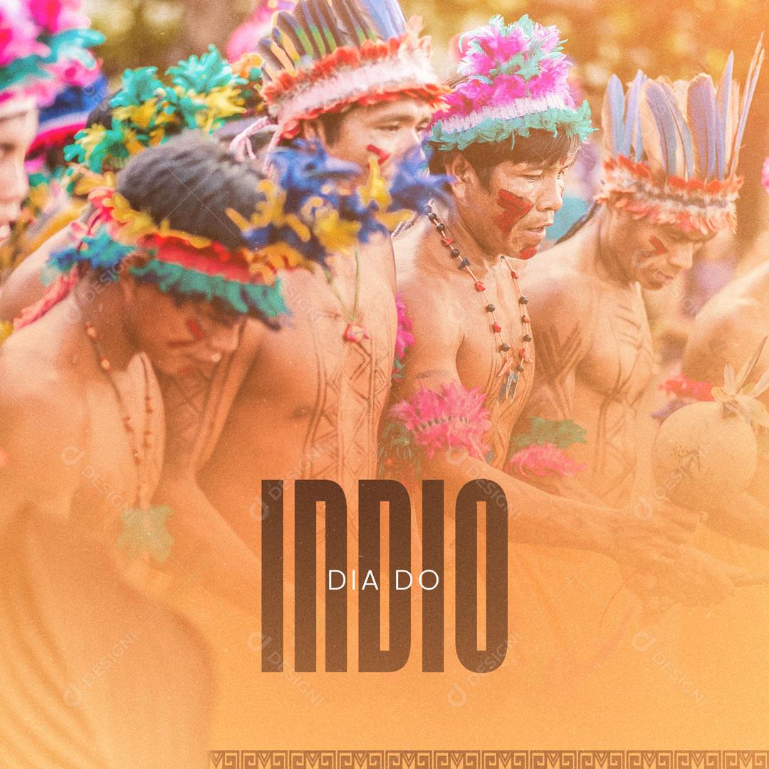 Dia do Índio 19 de Abril Povos Indíginas Social Media PSD Editável