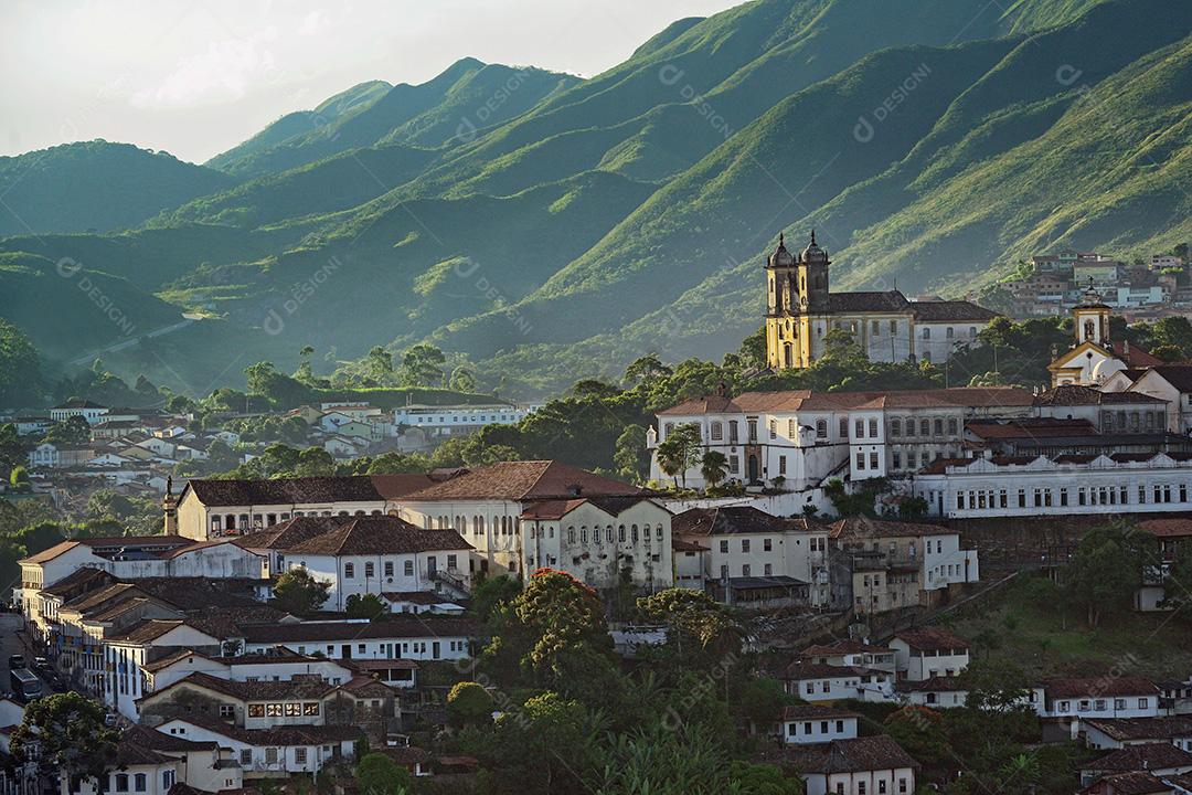 Ouro Preto, Minas Gerais, Brasil em 15 de fevereiro de 2015. Igreja de São Francisco de Paula no final da tarde