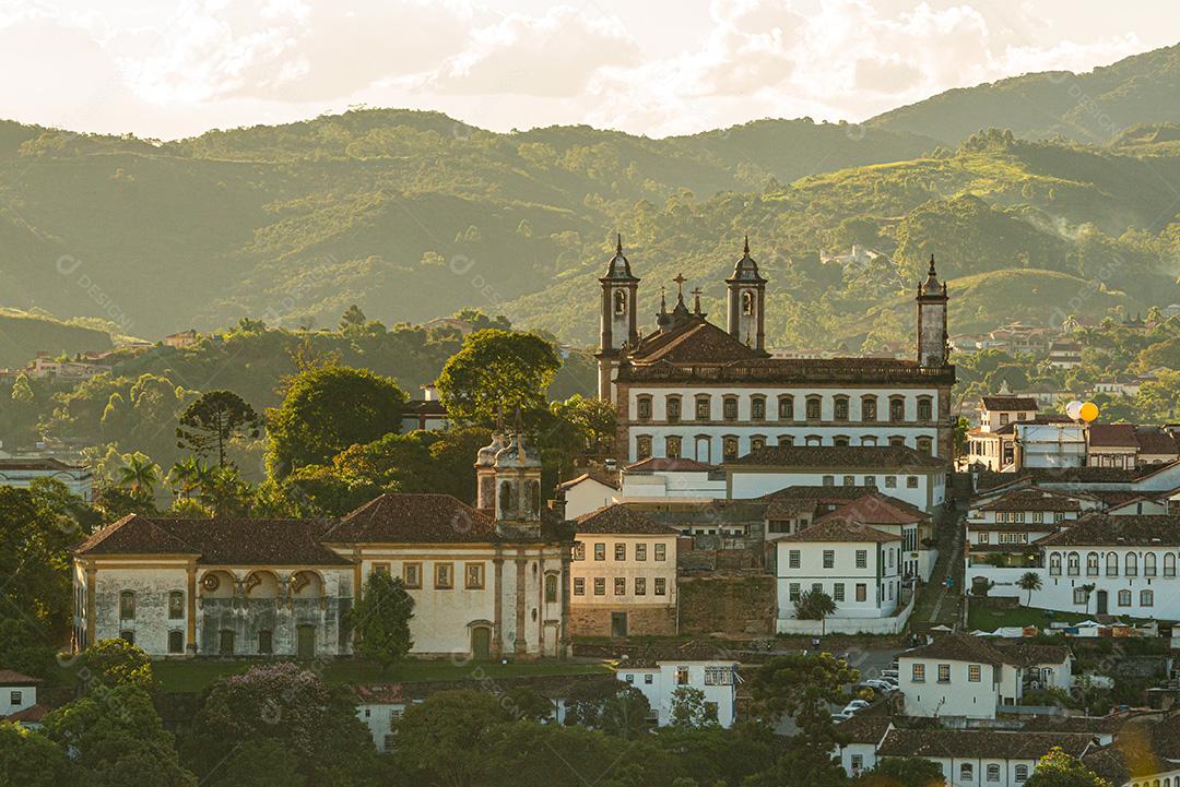 Ouro Preto, Minas Gerais, Brasil em 15 de fevereiro de 2015. Igreja de São Francisco de Paula no final da tarde