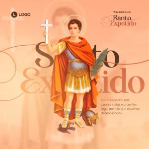 Social Media Dia de Santo Expedito 19 Abril PSD Editável