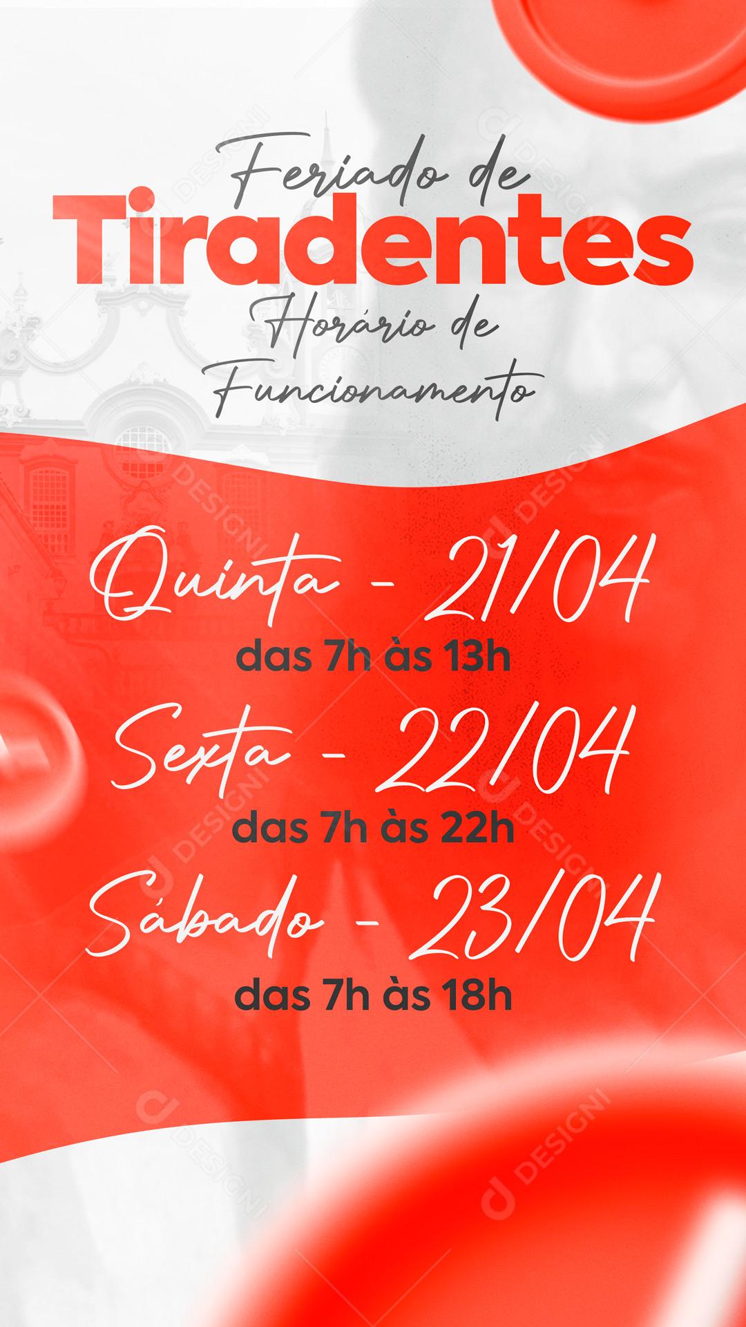 Feriado Do Dia 21 De Abril Data Comemorativa Dia Do Tiradentes Social Media PSD Editável