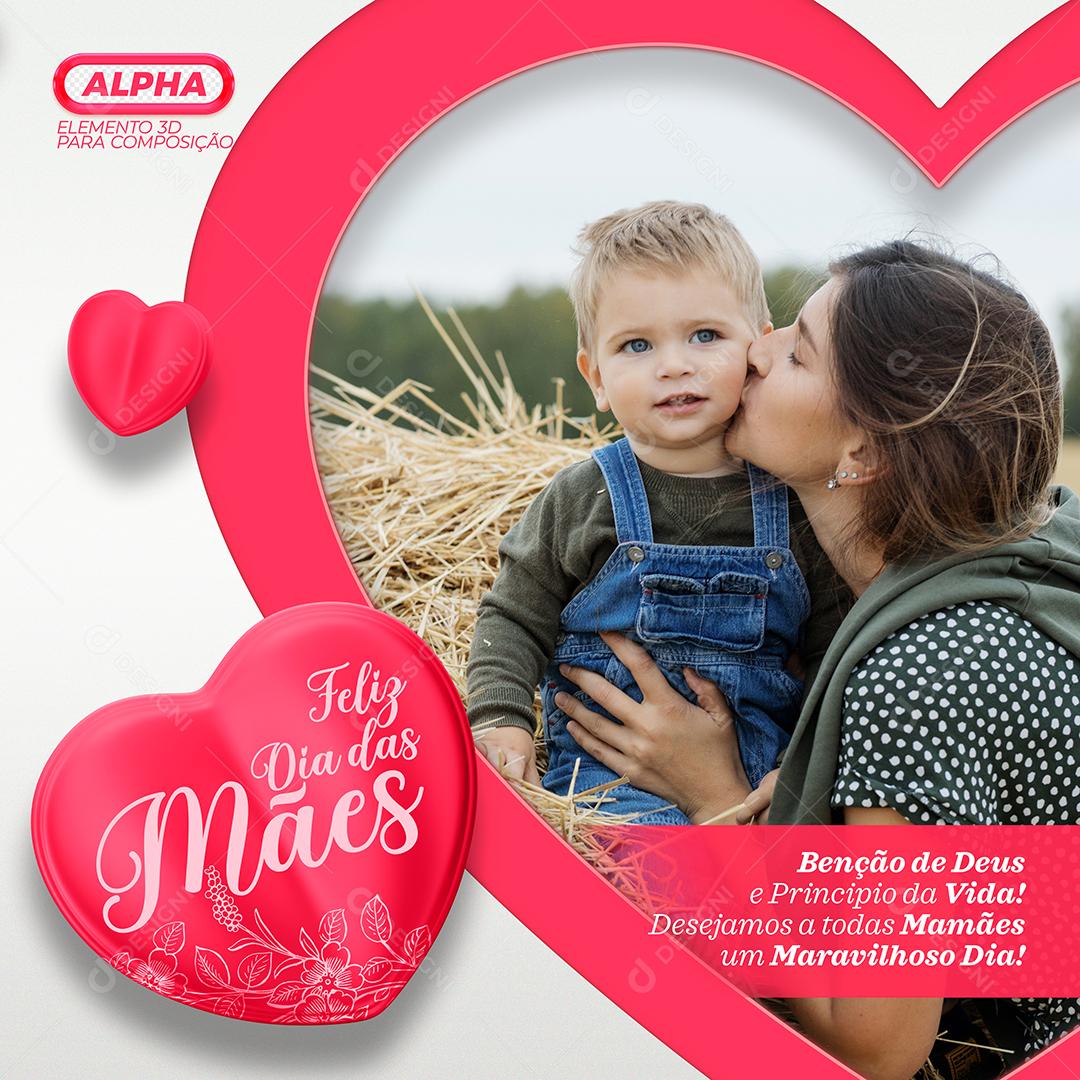 Social Media Happy Mother's Day May 8 Editable PSD