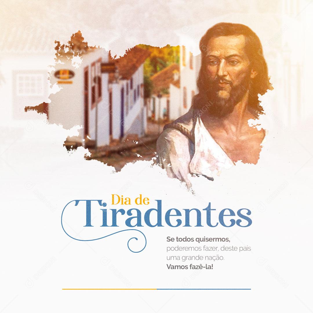 Dia de Tiradentes 21 de Abril Liberdade Social Media PSD Editável