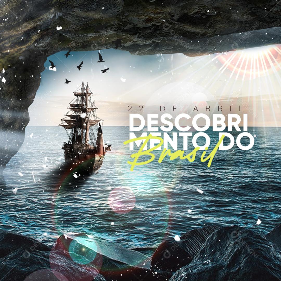 Dia do Descobrimento do Brasil 22 de Abril Social Media PSD Editável