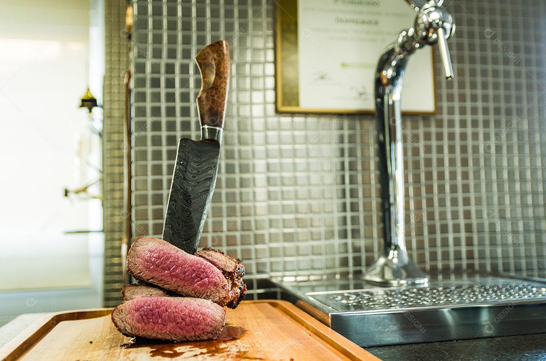 Linda foto de peito bovino (ponta do peito).