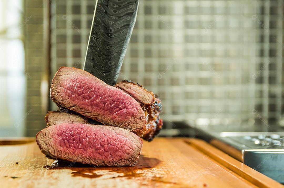 Linda foto de peito bovino (ponta do peito).